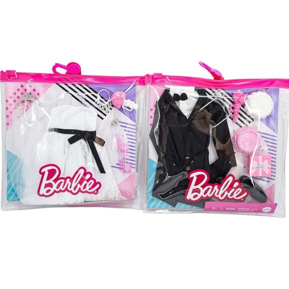 Lot Of Barbie Ken Bridal Wedding Outfits Bride Gown Veil Groom Tux Shoes - Picture 1 of 5